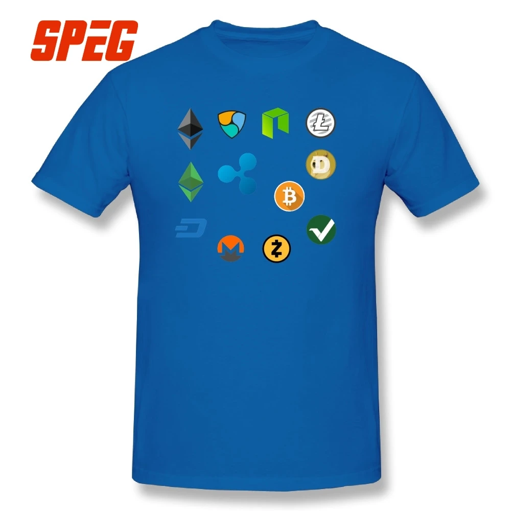 T Shirt Bitcoin Cash Fork Ethereum Nem Dash Monero Zcash Mining Neo Litecoin Ripple Cryptocurrency Tee 100 Cotton T Shirt - 